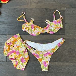 With Jean tutti frutti buttercup bikini SOLD